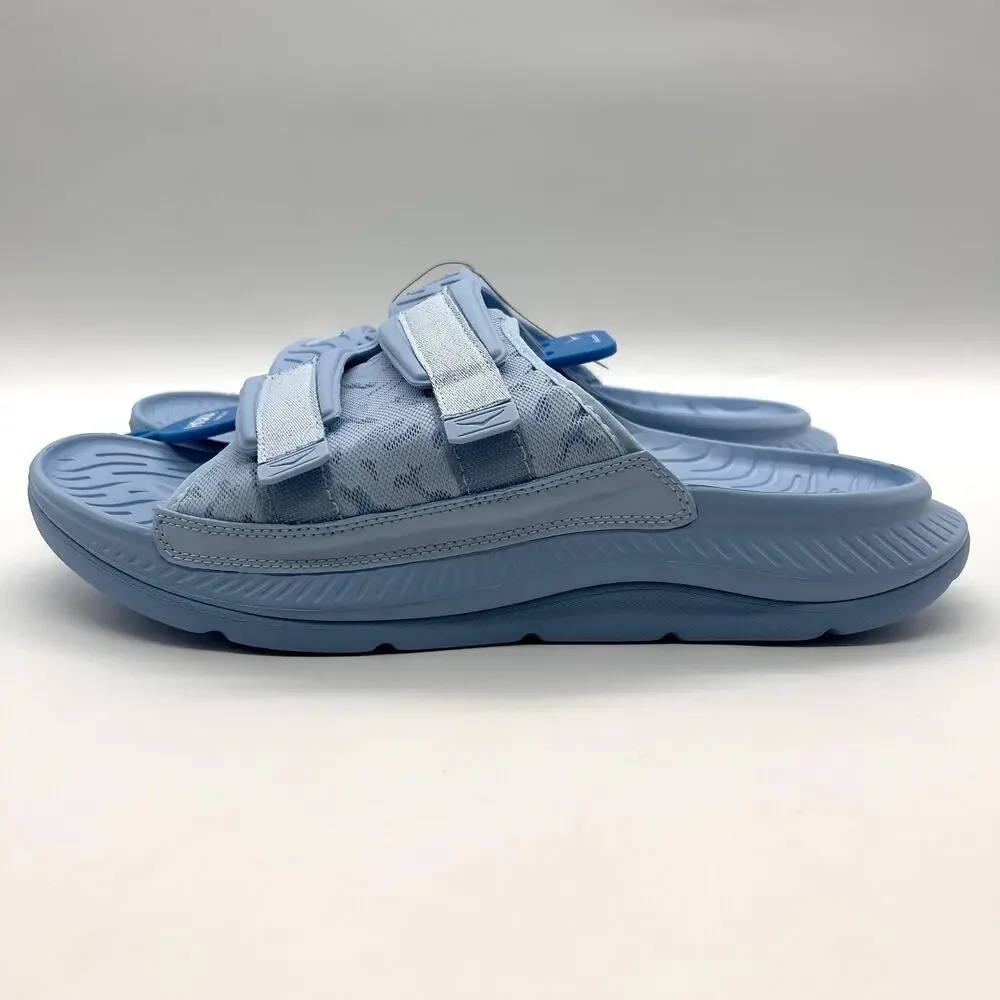 New HOKA Ora Luxe Shoes Men Size 14 Summer Song Ice Flow Recovery Slides 1134150 - Picture 2 of 7
